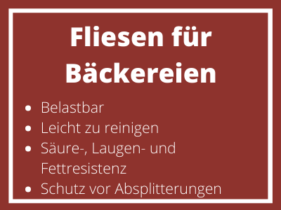 Fliesen für Bäckereien