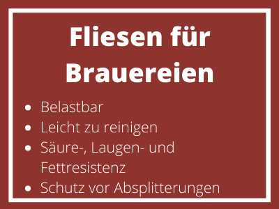 Fliesen für Brauereien