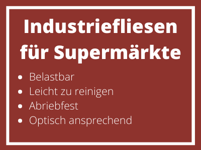 Industriefliesen für Supermärkte