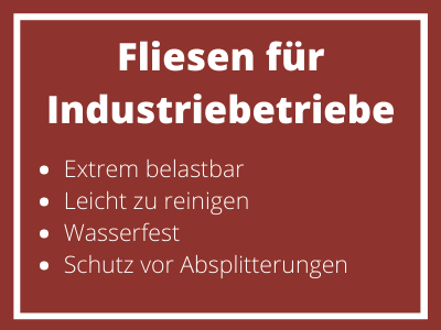 Fliesen für Industriebetriebe