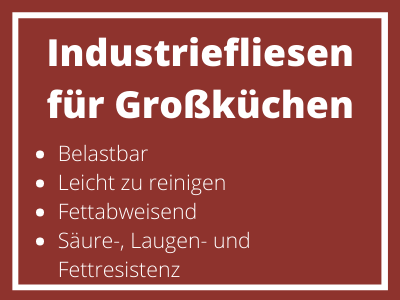 Industriefliesen für Großküchen