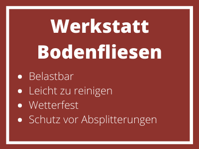 Werkstatt Bodenfliesen